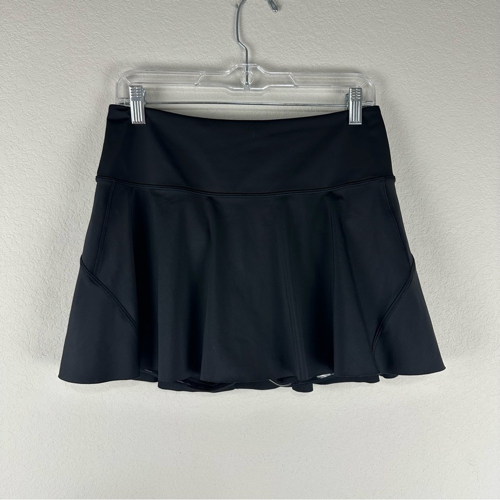 Athleta Black Ace Tennis Athletic Athleisure Preppy Classic Skort Size Medium